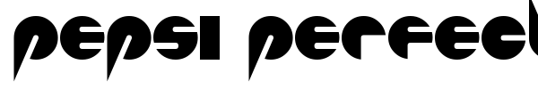 Pepsi Perfect font preview
